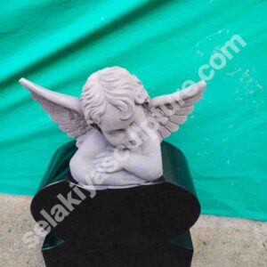 white baby angel statue